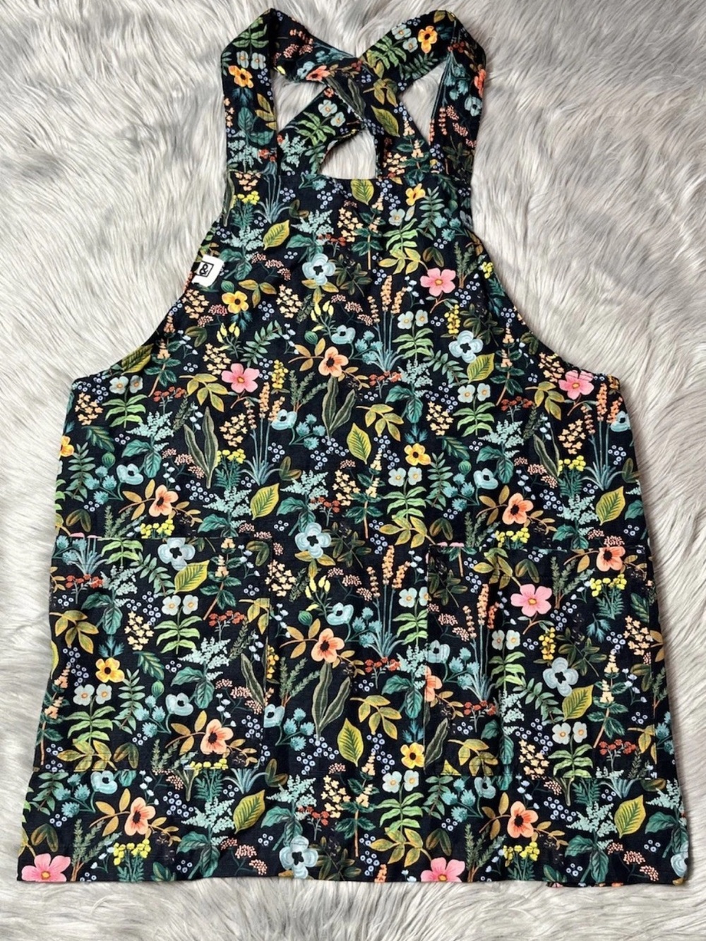 Rifle Paper Co Hedley & Bennett Floral Garden Crossback Apron